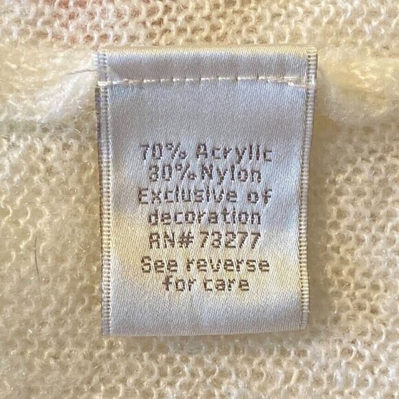 LC Lauren Conrad Sweater Feminine Cottagecore Romantic Roses XS - Picture 6 of 7